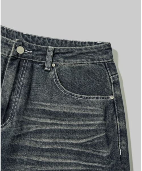 Vini（ヴィニ）の「【Vini】スクラッチウォッシュバルーンデニムパンツ（デニムパンツ・メンズ・ブルー系その他2/ブルー系その他/ブラック系その他・X-LARGE/LARGE/MEDIUM）」の6枚目の写真