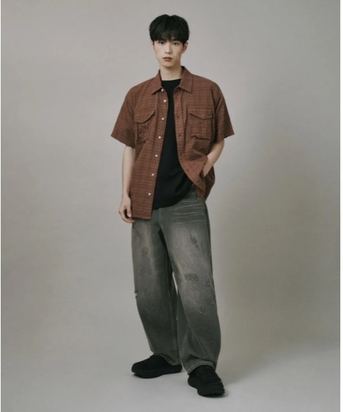 Vini（ヴィニ）の「【Vini】スクラッチウォッシュバルーンデニムパンツ（デニムパンツ・メンズ・ブルー系その他2/ブルー系その他/ブラック系その他・X-LARGE/LARGE/MEDIUM）」の13枚目の写真