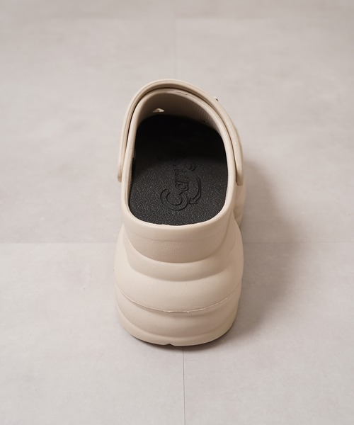 1111clothing（ワンフォークロージング）の「ビジュー付き 厚底クロッグサンダル / Thick-soled clog sandals with jewels（サンダル・レディース・ホワイト系2/ブラック系2/ブラック系1/ベージュ系1/ベージュ系2/ホワイト系1・S/L/M）」の10枚目の写真