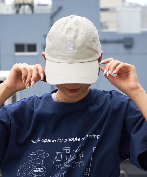 FFEIN（フェイン）の「【FFEIN(フェイン)】センターミニロゴ刺繍キャップ / 刺繍　深めキャップ（キャップ・メンズ・レッド/ブラウン/ベージュ/ネイビー/ブラック・FREE）」の3枚目の写真