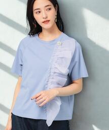Sunauna | ◆【オーガンジーラッフル】大人フェミニンTシャツ(Tシャツ/カットソー)