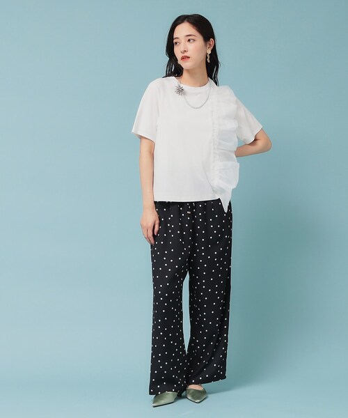【オーガンジーラッフル】大人フェミニンTシャツ オーガンジーラッフル】大人フェミニンTシャツ | KOBUNSHA