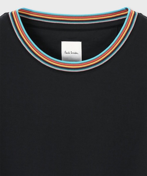 Paul Smith(ポールスミス)の「ウィメンズ "Signature Stripe" 半袖Tシャツ / 255125 059VB(Tシャツ/カットソー・レディース・ホワイト/ブラック・MEDIUM)」の7枚目の写真