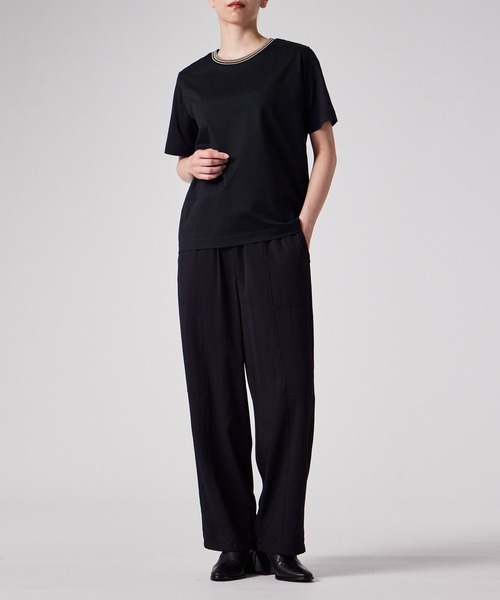 Paul Smith(ポールスミス)の「ウィメンズ "Signature Stripe" 半袖Tシャツ / 255125 059VB(Tシャツ/カットソー・レディース・ホワイト/ブラック・MEDIUM)」の8枚目の写真