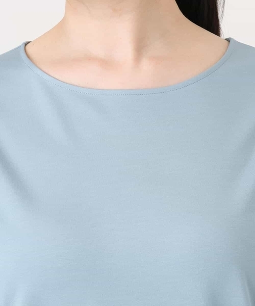 OFUON le MK（オフオンルエムケー）の「ティアードフリルスリーブカットソー/UVカット/接触冷感/洗える/WEB限定サイズあり（Tシャツ/カットソー・レディース・ライトブルー/アイボリー/ブラウン・38/36）」の11枚目の写真