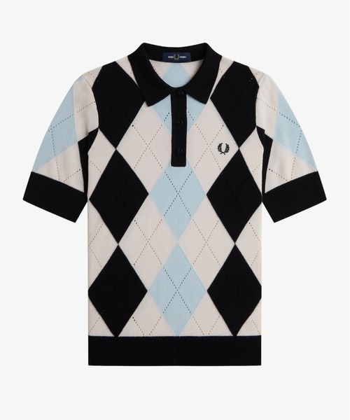FRED PERRY（フレッドペリー）の「Argyle Pointelle Knitted Polo 
