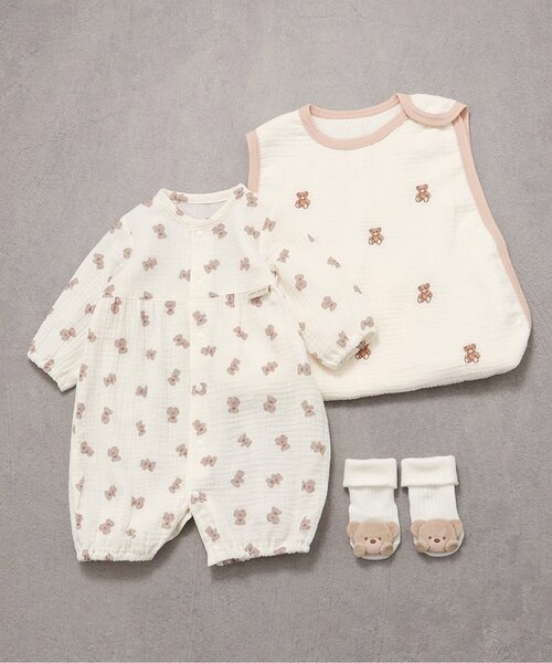 apres les cours（アプレレクール）の「【Baby Gift Box】tiny bearセット1（ベビーギフト・キッズ・マルチ・70）」の15枚目の写真