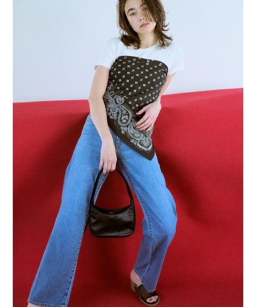 Ungrid（アングリッド）の「ライトオンスストレートデニム（デニムパンツ・レディース・ブルー・24inch/26inch/25inch）」の4枚目の写真