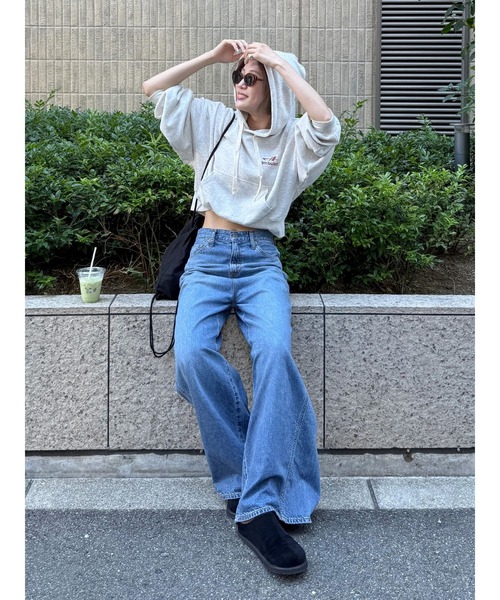 Ungrid（アングリッド）の「ライトオンスストレートデニム（デニムパンツ・レディース・ブルー・24inch/26inch/25inch）」の10枚目の写真