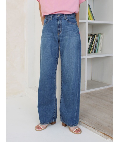 Ungrid（アングリッド）の「ライトオンスストレートデニム（デニムパンツ・レディース・ブルー・24inch/26inch/25inch）」の12枚目の写真