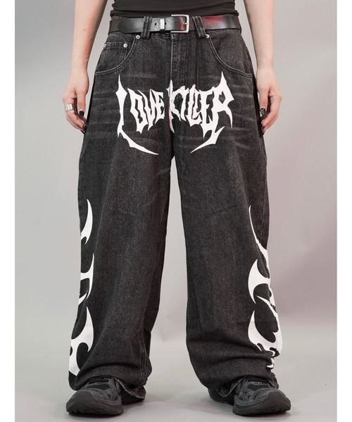 eternal love バギーデニム ETERNAL LOVE / TUNDRA PAINTED BAGGY DENIM | PLUG