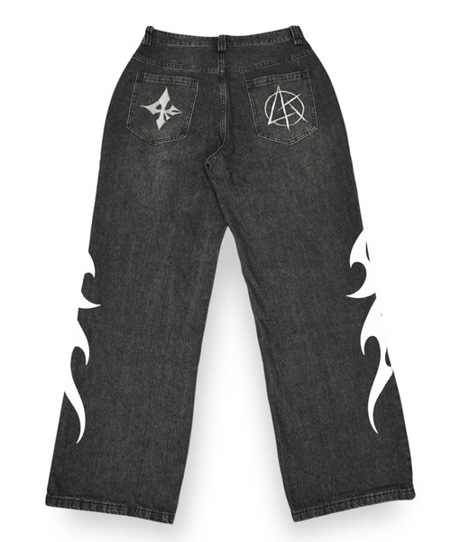 A'GEM/9 × .kom 『LOVE KILLER/ラブ キラー』 tribal washing baggy