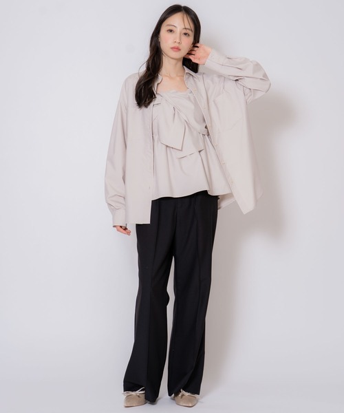 NOELA（ノエラ）の「ベーシックフレアパンツ（その他パンツ・レディース・ブラック/ベージュ・M/S）」の4枚目の写真