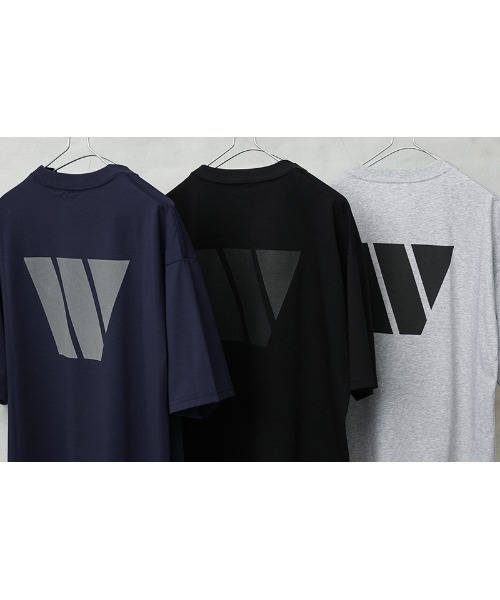 WAIPER.inc(ワイパーインク)の「WP1135 リフレクタープリント トレーニングTシャツ(Tシャツ/カットソー・メンズ・ブラック/グレー/ネイビー・XL/M/L/XXL/S)」の10枚目の写真