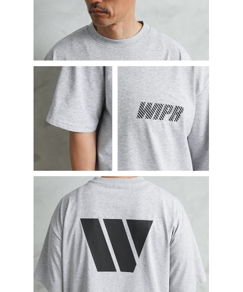 WAIPER.inc(ワイパーインク)の「WP1135 リフレクタープリント トレーニングTシャツ(Tシャツ/カットソー・メンズ・ブラック/グレー/ネイビー・XL/M/L/XXL/S)」の11枚目の写真