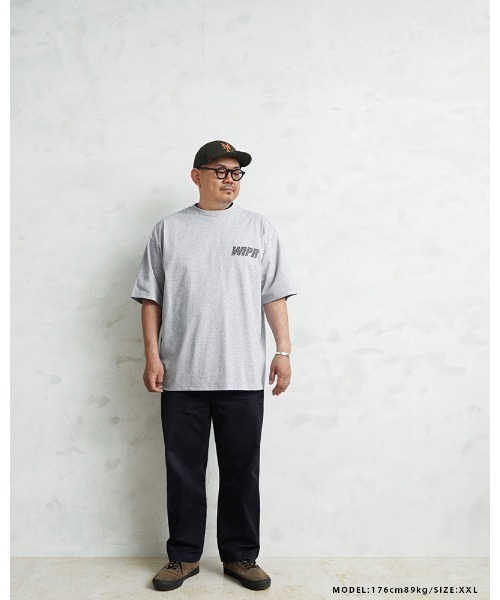 WAIPER.inc(ワイパーインク)の「WP1135 リフレクタープリント トレーニングTシャツ(Tシャツ/カットソー・メンズ・ブラック/グレー/ネイビー・XL/M/L/XXL/S)」の18枚目の写真