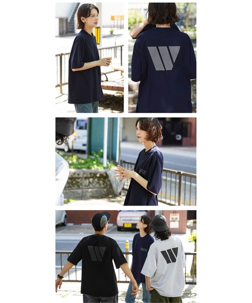 WAIPER.inc(ワイパーインク)の「WP1135 リフレクタープリント トレーニングTシャツ(Tシャツ/カットソー・メンズ・ブラック/グレー/ネイビー・XL/M/L/XXL/S)」の22枚目の写真
