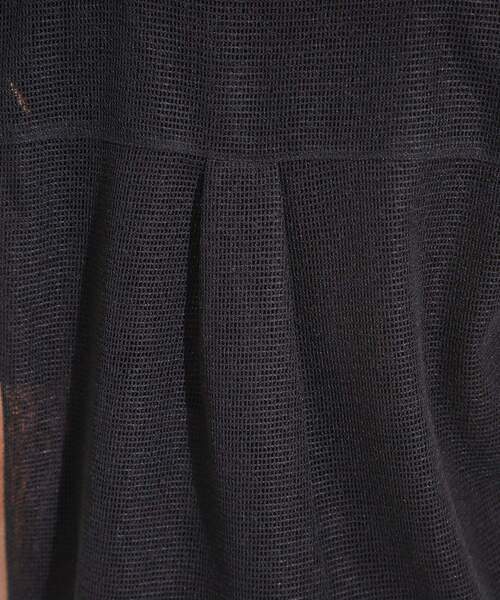 DRESKIP（ドレスキップ）の「【S-LL】メッシュ素材で大人ヘルシー ポケット付きデザイントップス（Tシャツ/カットソー・レディース・オフホワイト/ブラック・04/03/02/01）」の15枚目の写真