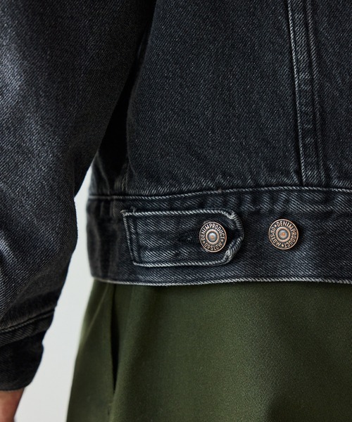 orSlow（オアスロウ）の「orSlow/オアスロウ ORGANIC COTTON FLANNEL CHECK LINING BLACK DENIM JACKET コットン フランネルチェック 2ndデニムジャケット（デニムジャケット・メンズ・ブラック・2/3/4）」の17枚目の写真