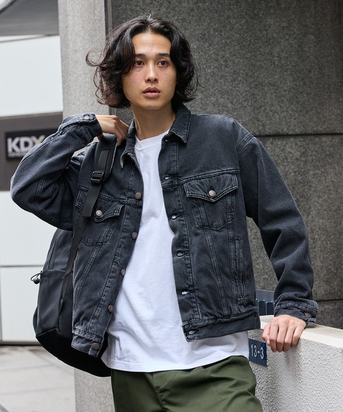 orSlow（オアスロウ）の「orSlow/オアスロウ ORGANIC COTTON FLANNEL CHECK LINING BLACK DENIM JACKET コットン フランネルチェック 2ndデニムジャケット（デニムジャケット・メンズ・ブラック・2/3/4）」の14枚目の写真
