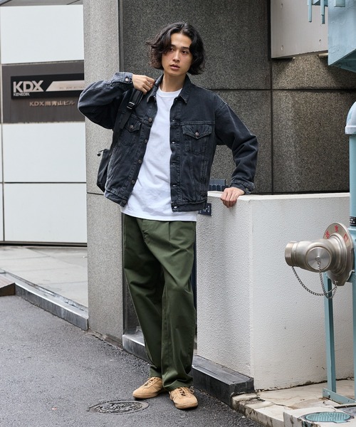 orSlow（オアスロウ）の「orSlow/オアスロウ ORGANIC COTTON FLANNEL CHECK LINING BLACK DENIM JACKET コットン フランネルチェック 2ndデニムジャケット（デニムジャケット・メンズ・ブラック・2/3/4）」の12枚目の写真