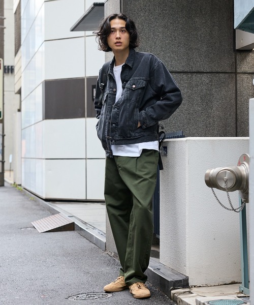 orSlow（オアスロウ）の「orSlow/オアスロウ ORGANIC COTTON FLANNEL CHECK LINING BLACK DENIM JACKET コットン フランネルチェック 2ndデニムジャケット（デニムジャケット・メンズ・ブラック・2/3/4）」の3枚目の写真