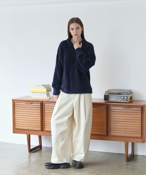 タックボリュームワイドカーブパンツ（その他パンツ）｜ROCHEM