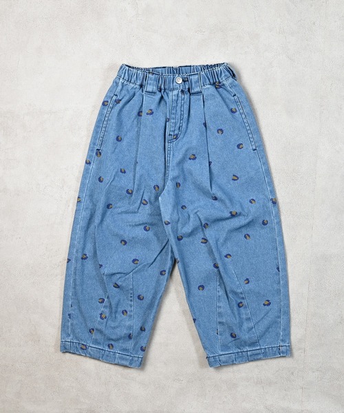 MARKEY'S（マーキーズ）の「レオパードデニムコクーンタックパンツ（デニムパンツ・キッズ・ブルー系その他/ブラック系その他・150/120/110/100/90/140/130）」の4枚目の写真