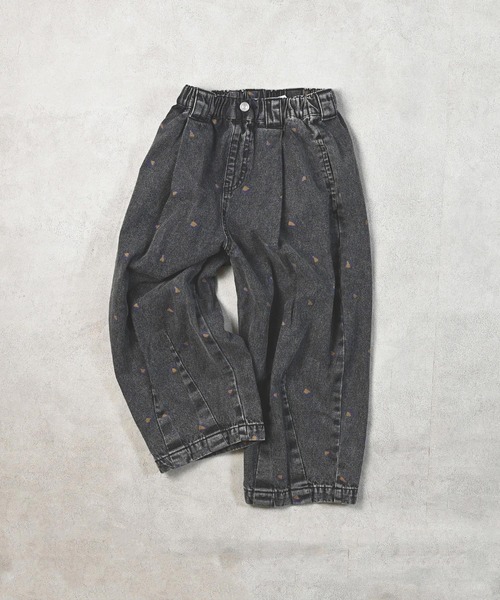 MARKEY'S（マーキーズ）の「レオパードデニムコクーンタックパンツ（デニムパンツ・キッズ・ブルー系その他/ブラック系その他・150/120/110/100/90/140/130）」の3枚目の写真