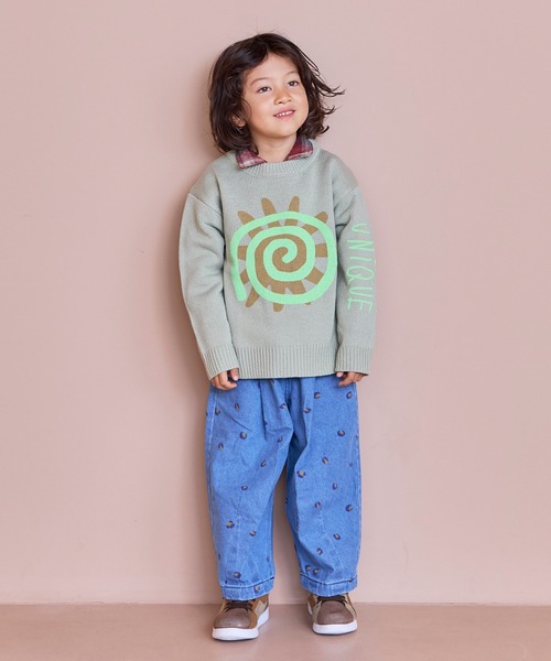 MARKEY'S（マーキーズ）の「レオパードデニムコクーンタックパンツ（デニムパンツ・キッズ・ブルー系その他/ブラック系その他・150/120/110/100/90/140/130）」の22枚目の写真