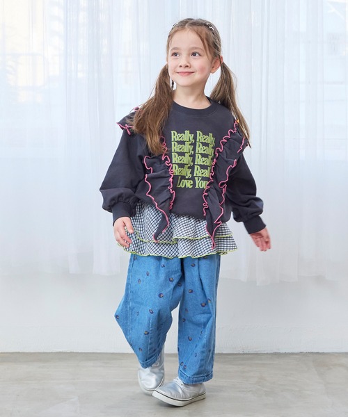 MARKEY'S（マーキーズ）の「レオパードデニムコクーンタックパンツ（デニムパンツ・キッズ・ブルー系その他/ブラック系その他・150/120/110/100/90/140/130）」の21枚目の写真