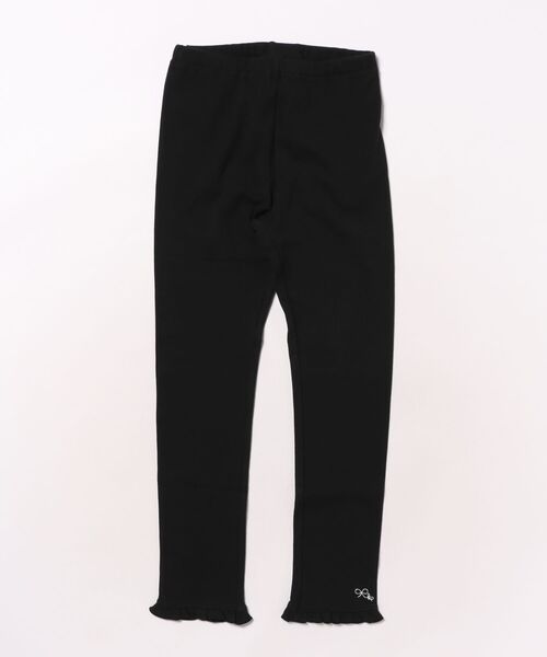 KP（ケーピー）の「裾ミニフリル フライス微起毛 スパッツ 【10分丈】（その他パンツ・キッズ・オフホワイト/チャコールグレー/ブラック・100cm/110cm/120cm/130cm/140cm/150cm）」の2枚目の写真