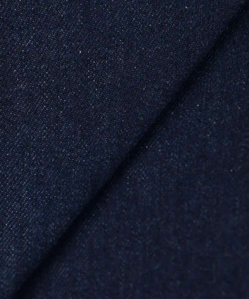 IENA（イエナ）の「MACKINTOSH/マッキントッシュ 別注 HUMBIE DENIM JACKET ノーカラーコート（ノーカラーコート・レディース・ネイビー・FREE）」の4枚目の写真