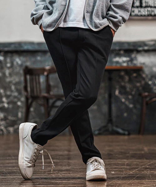 CAMBIO(カンビオ)の「mp14017- リラックスポンチスリムパンツ(CMB-R0177)(その他パンツ・メンズ・ブラック/ネイビー/チャコール・S/M/L)」の2枚目の写真