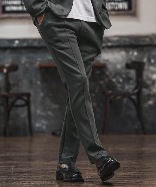 CAMBIO(カンビオ)の「mp14017- リラックスポンチスリムパンツ(CMB-R0177)(その他パンツ・メンズ・ブラック/ネイビー/チャコール・S/M/L)」の4枚目の写真
