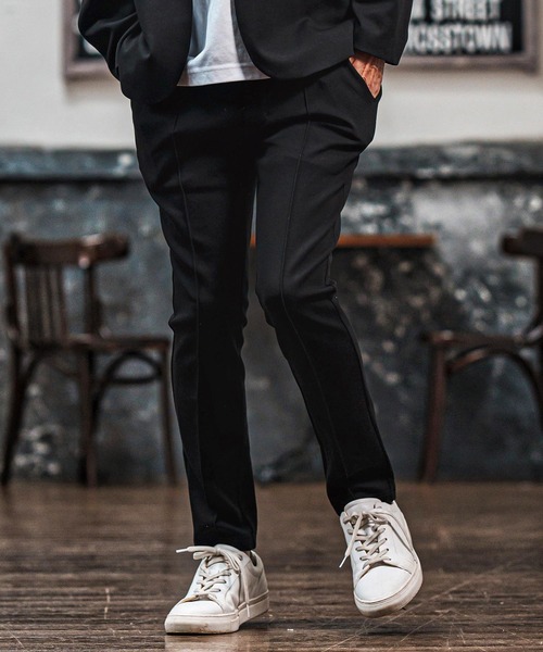 CAMBIO(カンビオ)の「mp14017- リラックスポンチスリムパンツ(CMB-R0177)(その他パンツ・メンズ・ブラック/ネイビー/チャコール・S/M/L)」の18枚目の写真