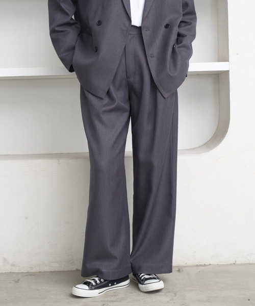 flaner（フラネ）の「2tuck slacks pants / 2タックスラックスパンツ（スラックス・レディース・グレー/ブラック・SMALL/MEDIUM）」の15枚目の写真