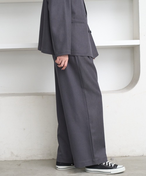 flaner（フラネ）の「2tuck slacks pants / 2タックスラックスパンツ（スラックス・レディース・グレー/ブラック・SMALL/MEDIUM）」の20枚目の写真