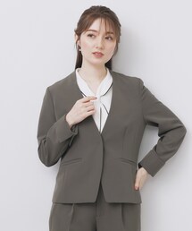 【新品】【完売品】index ノーカラージャケット グレー　スーツ index｜インデックスのノーカラージャケット通販 - ZOZOTOWN