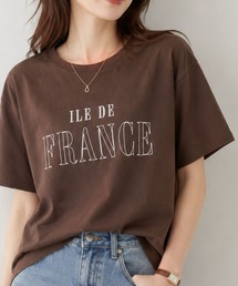 Idnes ILE DE FRANCE ロゴ刺繍Tシャツ