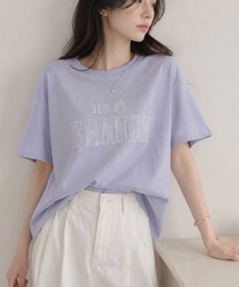 Idnes ILE DE FRANCE ロゴ刺繍Tシャツ