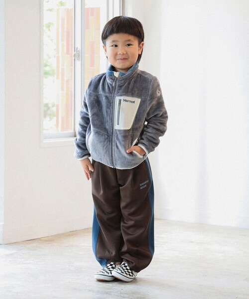 こども ビームス（コドモビームス）の「【別注】Marmot / キッズ Balmy フリース ジャケット 2025FW（110～150cm）（ブルゾン・キッズ・オレンジ/アイボリー/グレー・110/130/150）」の12枚目の写真