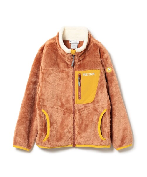 こども ビームス（コドモビームス）の「【別注】Marmot / キッズ Balmy フリース ジャケット 2025FW（110～150cm）（ブルゾン・キッズ・オレンジ/アイボリー/グレー・110/130/150）」の5枚目の写真