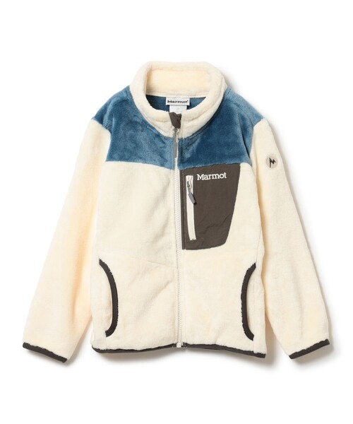 こども ビームス（コドモビームス）の「【別注】Marmot / キッズ Balmy フリース ジャケット 2025FW（110～150cm）（ブルゾン・キッズ・オレンジ/アイボリー/グレー・110/130/150）」の18枚目の写真