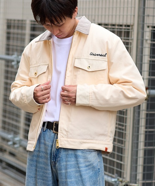 UNIVERSAL OVERALL（ユニバーサルオーバーオール）の「TRUCK JACKET（その他アウター・メンズ・アイボリー/ブラック・MEDIUM/LARGE）」の3枚目の写真