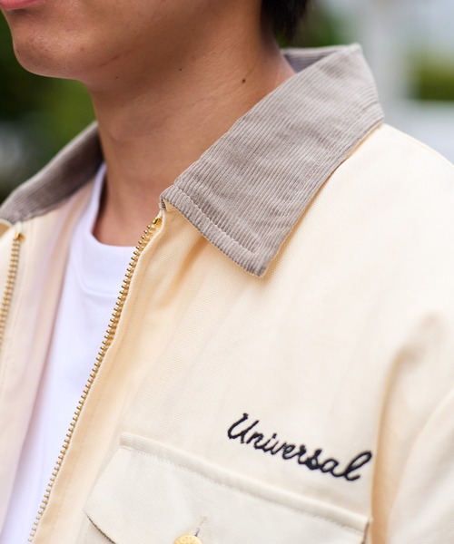 UNIVERSAL OVERALL（ユニバーサルオーバーオール）の「TRUCK JACKET（その他アウター・メンズ・アイボリー/ブラック・MEDIUM/LARGE）」の6枚目の写真