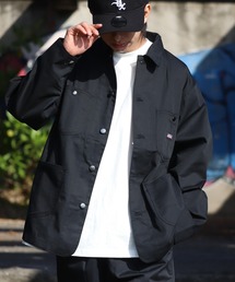 Dickies（ディッキーズ）の「【GENUINE DICKIES ジェニュインディッキーズ】ツイル & デニム カバーオール ジャケット（カバーオール）」