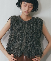 フリンジニットベスト