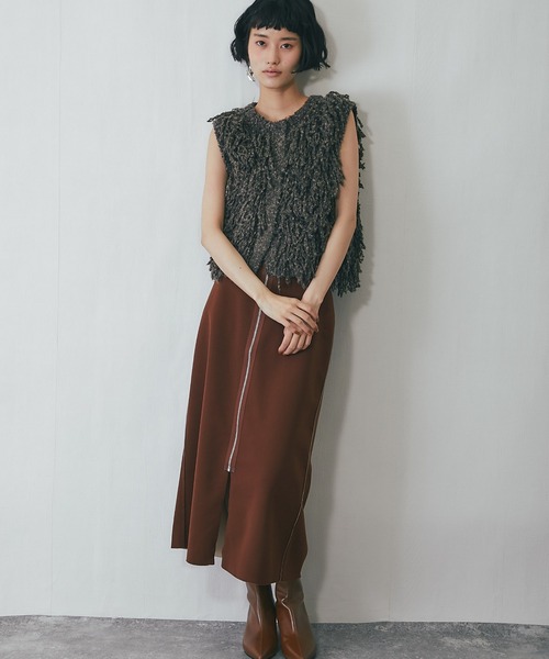 フリンジニットベスト（ベスト）｜ANOTHER S（アナザーエス）の