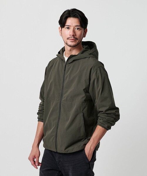 BEAUTY&YOUTH UNITED ARROWS（ビューティーアンドユースユナイテッドアローズ）の「【WEB限定 WARDROBE SMART】アクティブ ジップ フードブルゾン（ブルゾン・メンズ・オリーブ/ブラック・L/XL/M/S）」の20枚目の写真